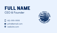 Blue Window Jalousie Business Card