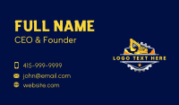 Excavator Backhoe Digger Business Card