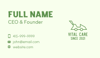 Green Lawn Mower Business Card Image Preview