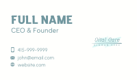 Generic Green Business Business Card Image Preview