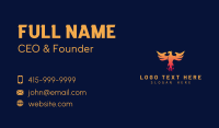 Majestic Phoenix Fire Business Card