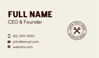 Wrench Handyman Tools Business Card