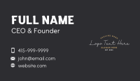  Apparel Company Script Wordmark Business Card Design