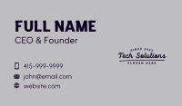 Casual Enterprise Wordmark Business Card