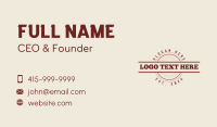 Denim Business Card example 1