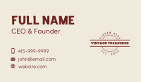 Classic Vintage Badge Business Card Image Preview