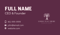 Woman Wellness Tree Business Card