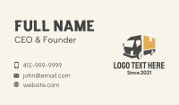 Parcel Truck Logistics Business Card