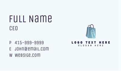 Office Supplies Shopping Business Card Image Preview