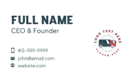 Global Logistics Truck Business Card Design