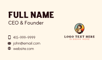 Retro Woman Smoke Business Card