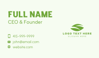 Green Leaf Letter S Business Card