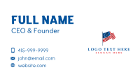 American Flag 3D Business Card
