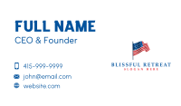 American Flag 3D Business Card