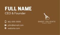 White Pastry Whisk  Business Card
