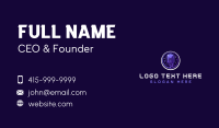 Microphone Entertainment Podcast Business Card