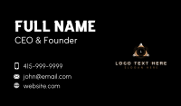 Elegant Pyramid Triangle Business Card Design