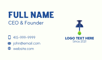 Push Pin Light Bulb  Business Card Design