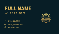 Upscale Shield Hotel Business Card Image Preview