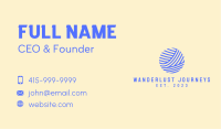Abstract Sphere Globe  Business Card