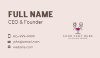 King Queen Wine Business Card