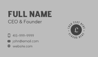 Circle Business Card example 1
