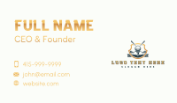 Golf ball Shield Tournament Business Card