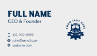 Cargo Gear Transport Truck Business Card