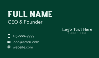 Modern Brand Wordmark Business Card