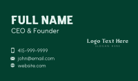 Modern Brand Wordmark Business Card Design