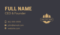 Tree Saw Woodcutter Business Card