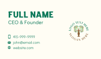 Woman Nature Tree Business Card