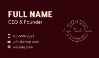 Elegant Cursive Business Business Card