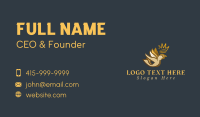 Gold Bird Crown Business Card