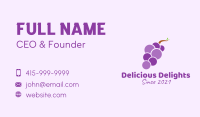 Minimalist Grape Fruit Business Card