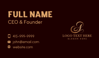 Premium Jewelry Letter A Business Card Design