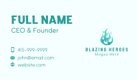 Blue Propane Fire Gas  Business Card Image Preview