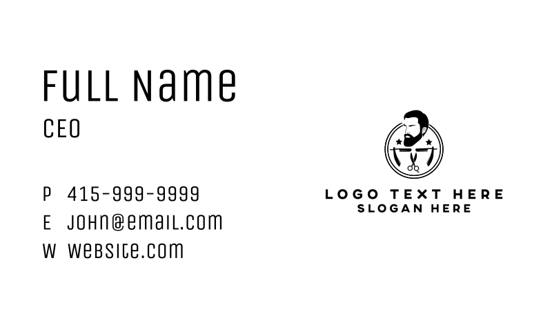 Shave Business Card example 2