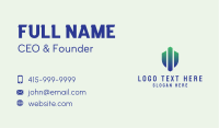 Industrial Gradient Shield  Business Card