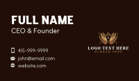 Luxury Hand Floral Business Card
