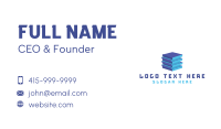 Construction Bricks Cube Business Card Design