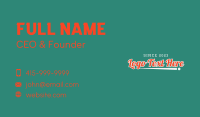 Varsity Classic Wordmark Business Card