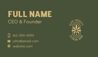 Yellow Cannabis Leaf Business Card Image Preview