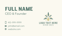 Cannabis Oil Drop  Business Card Design