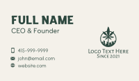 Marijuana Leaf City Business Card