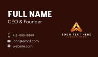 Startup Consultant Letter A Business Card