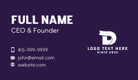 Letter D Business Card example 1