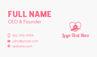 Pink Heart Home Business Card