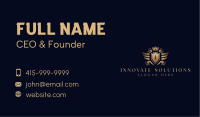Royal Wing Crown Brand Business Card