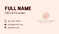 Stylist Apparel Lettermark Business Card Design